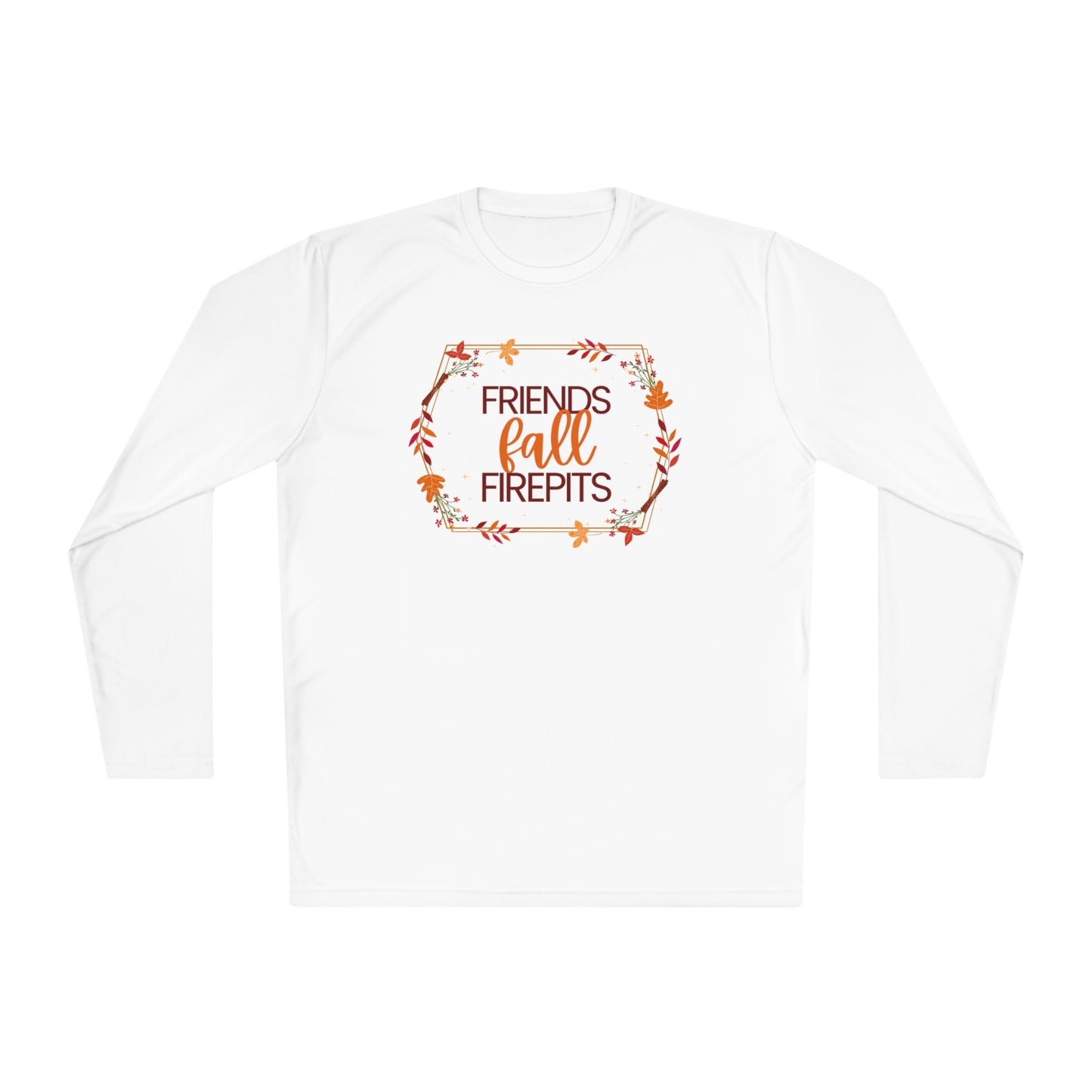 Friends Fall Firepits Unisex Lightweight Long Sleeve Tee