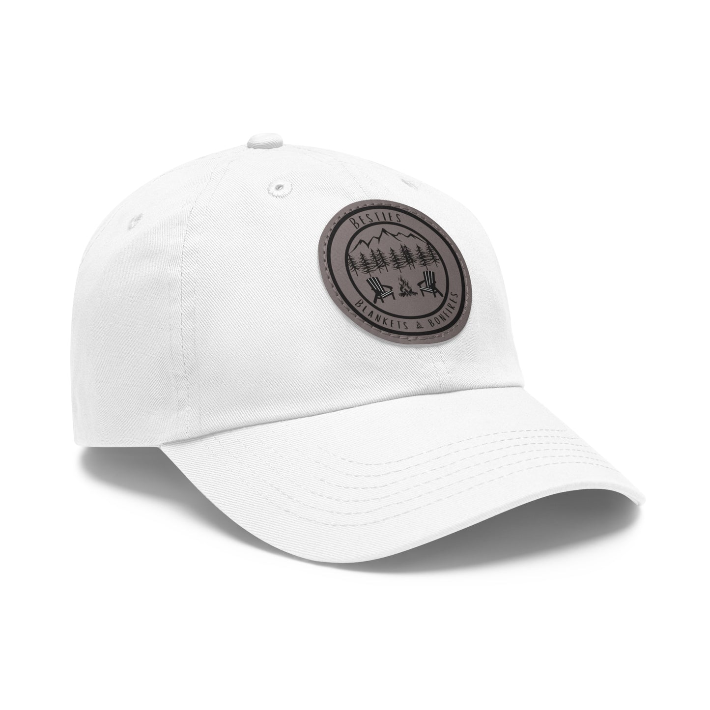 Besties Blankets Bonfires Hat with Leather Patch