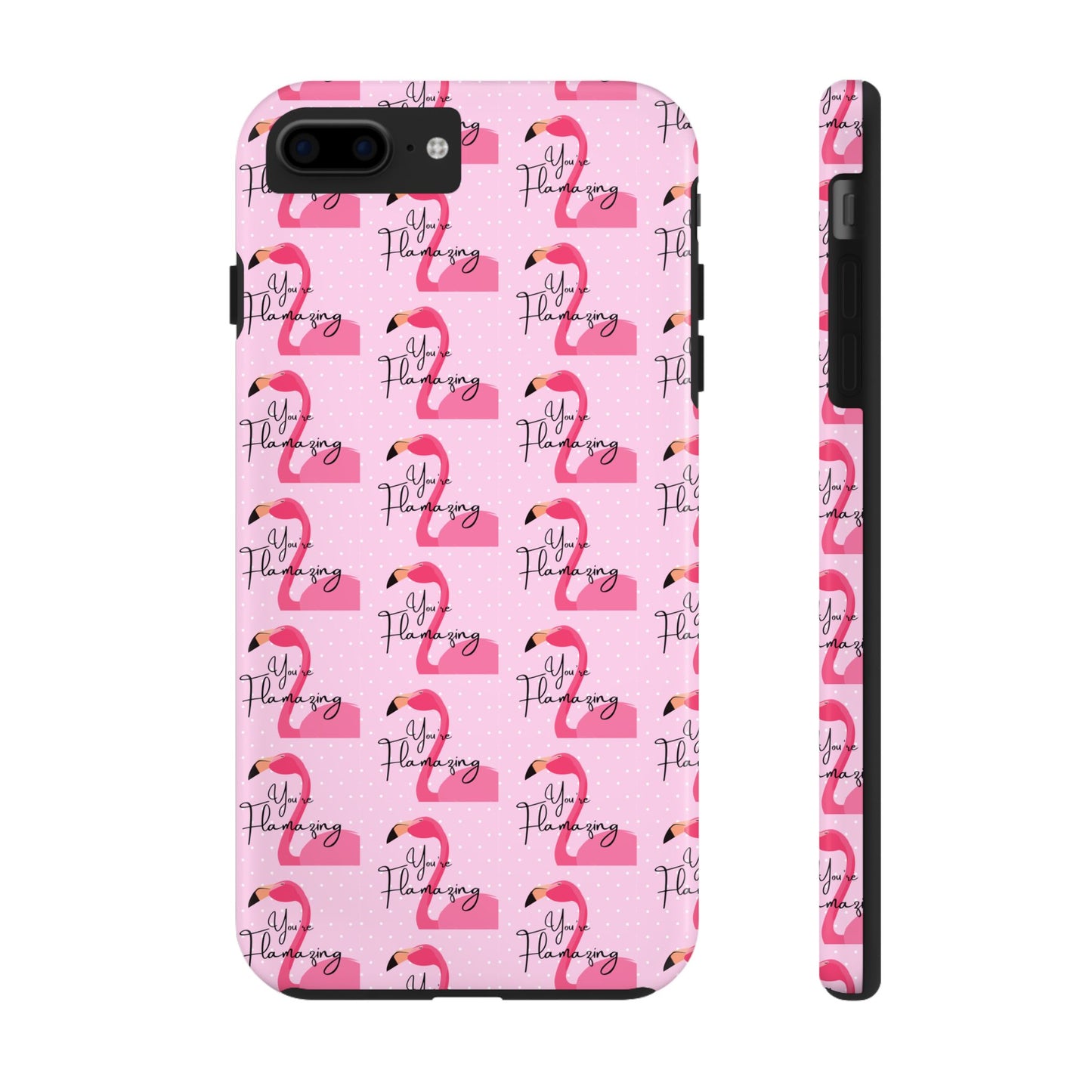 You're Flamazing Light Pink Polka Dot Design Phone Case