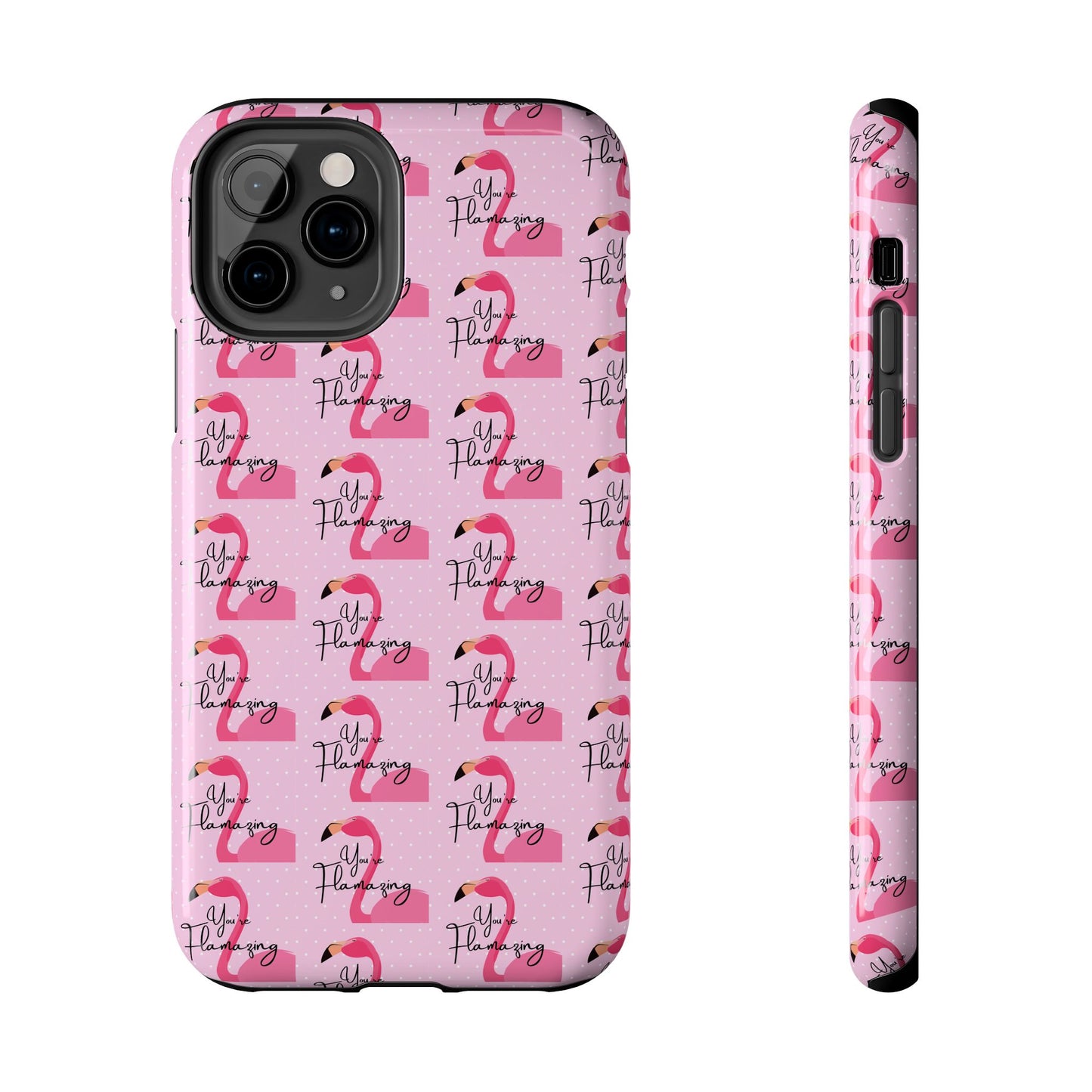 You're Flamazing Light Pink Polka Dot Design Phone Case
