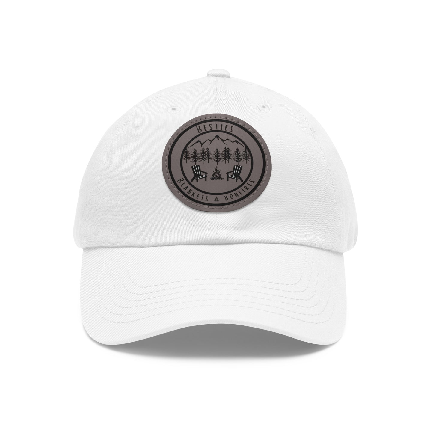 Besties Blankets Bonfires Hat with Leather Patch