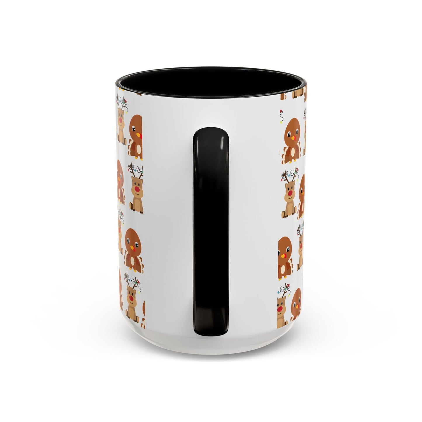 Happy Friendsgivingmas Reindeer & Turkey Accent Coffee Mug