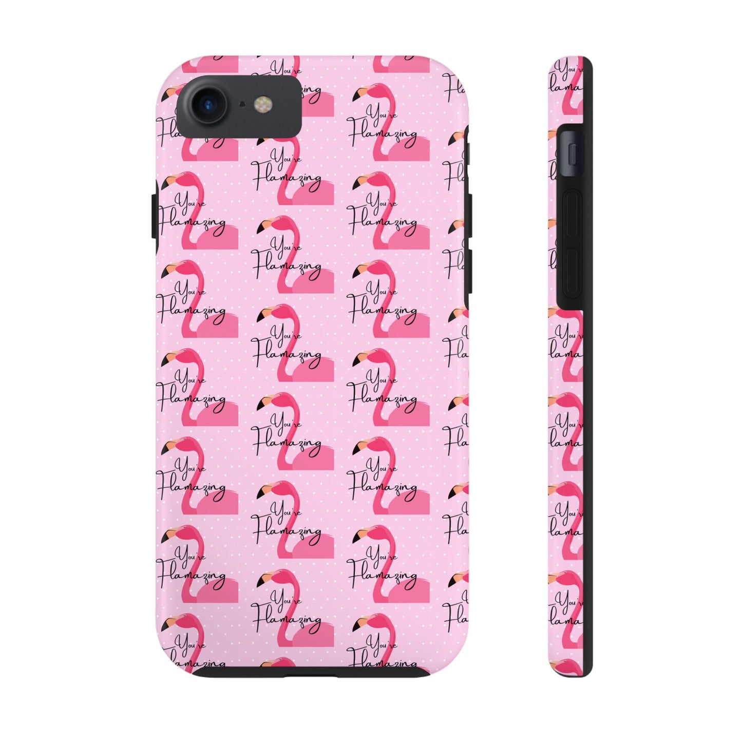 You're Flamazing Light Pink Polka Dot Design Phone Case