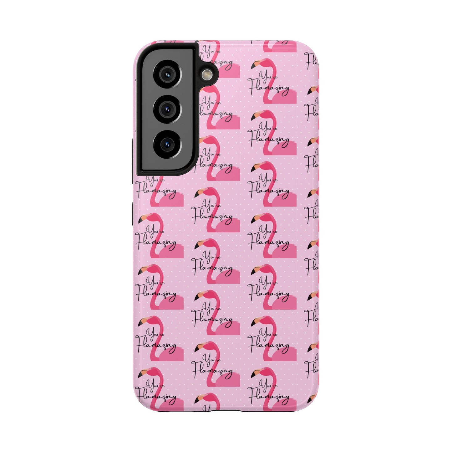 You're Flamazing Light Pink Polka Dot Design Phone Case