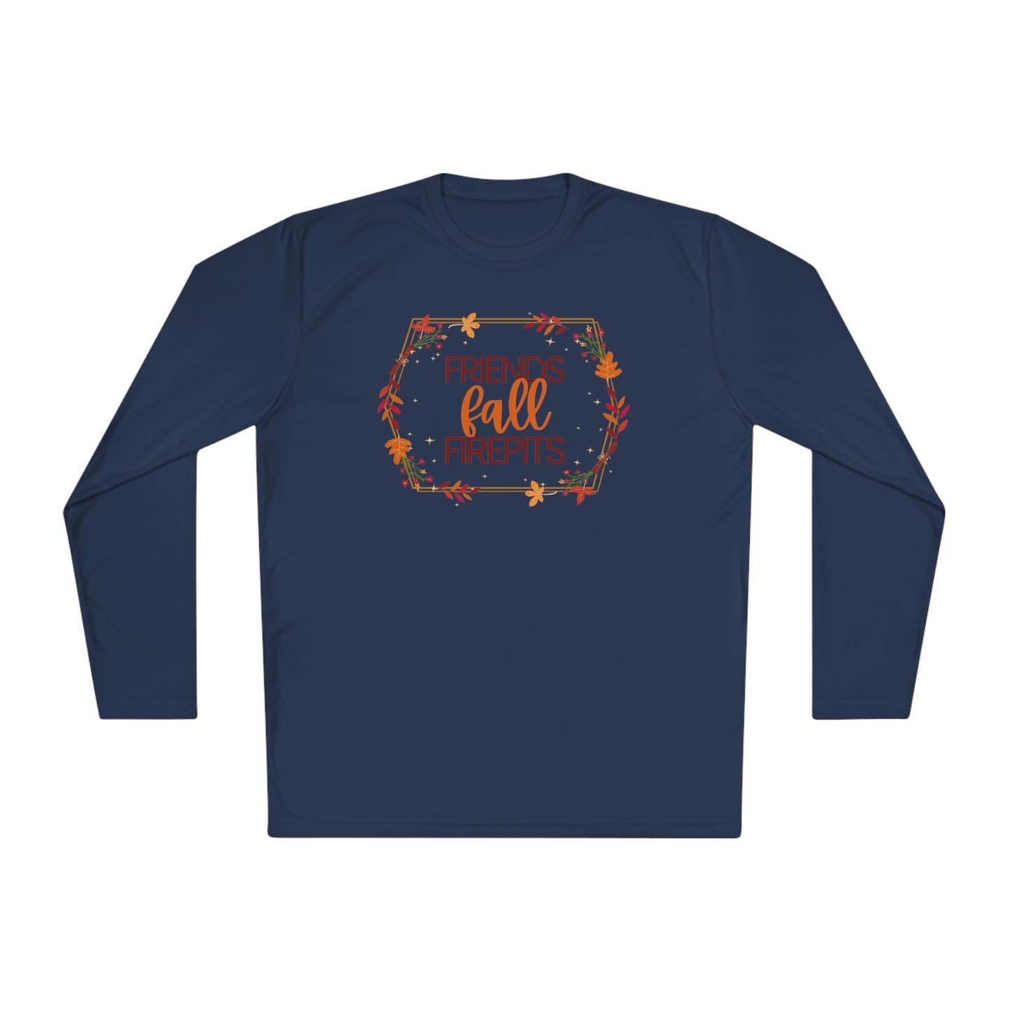 Friends Fall Firepits Unisex Lightweight Long Sleeve Tee