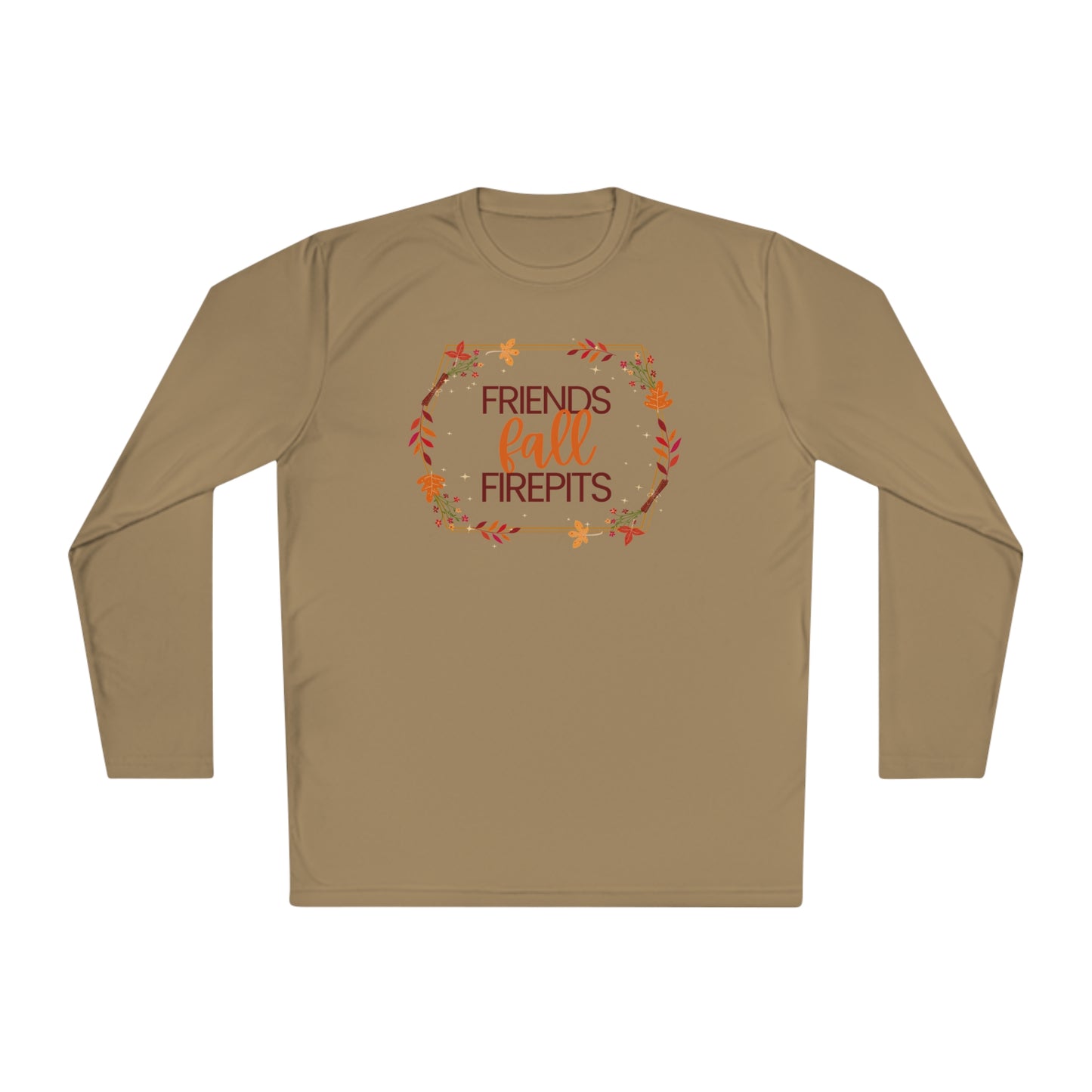 Friends Fall Firepits Unisex Lightweight Long Sleeve Tee