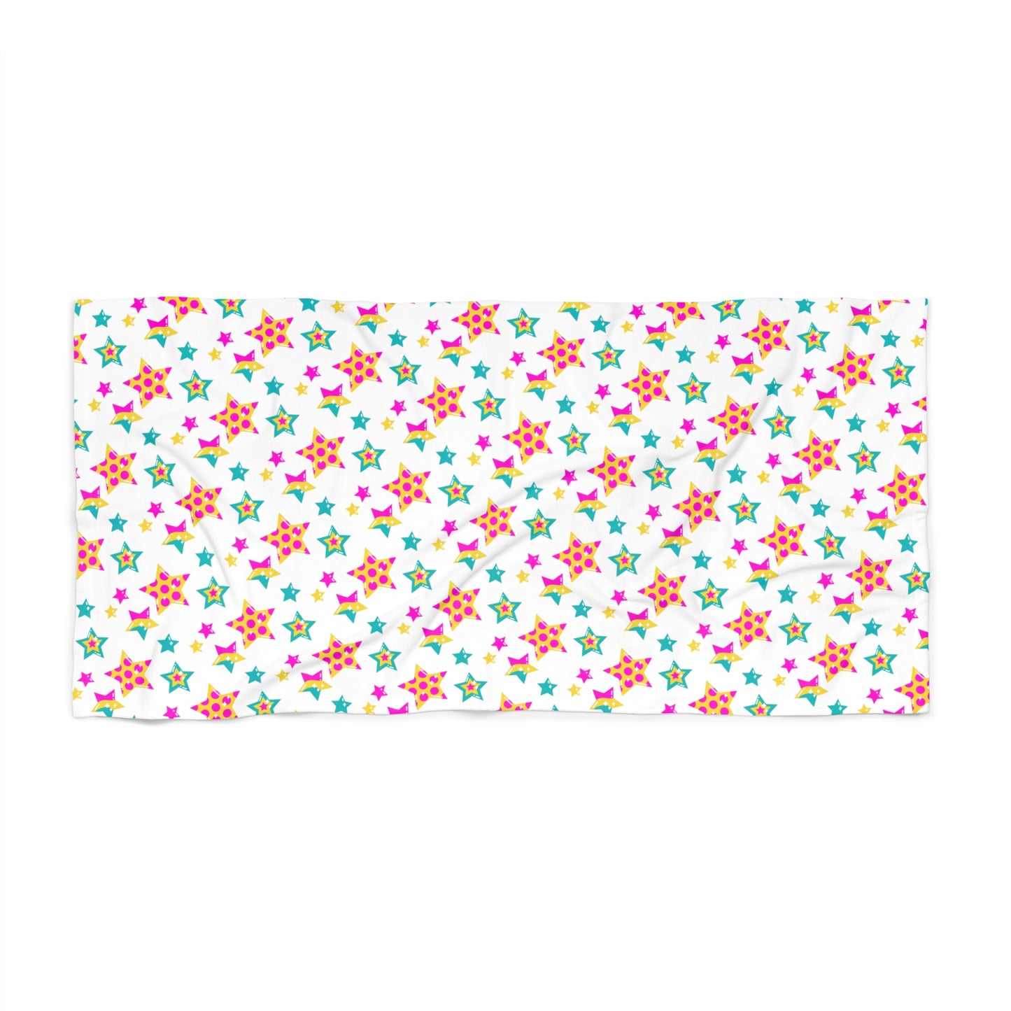 Colorful Stars Beach Towel