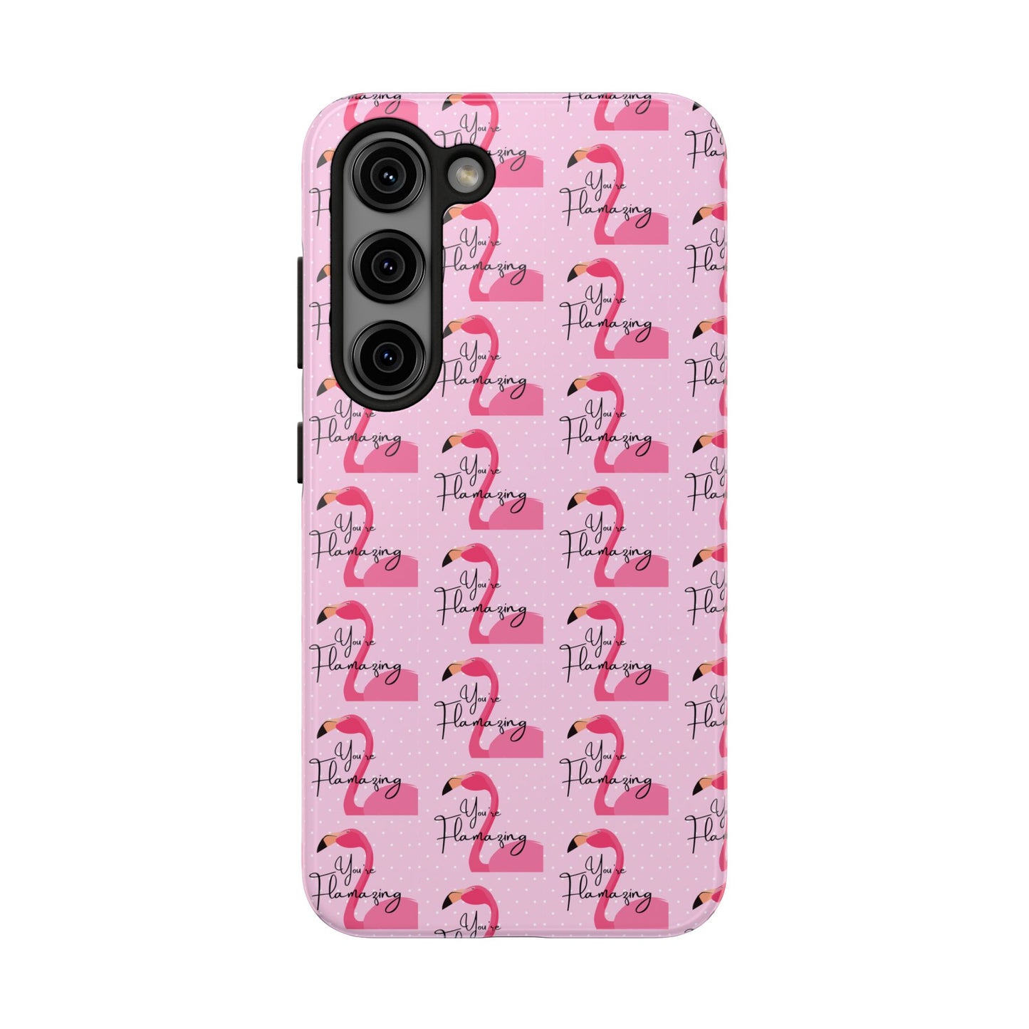 You're Flamazing Light Pink Polka Dot Design Phone Case