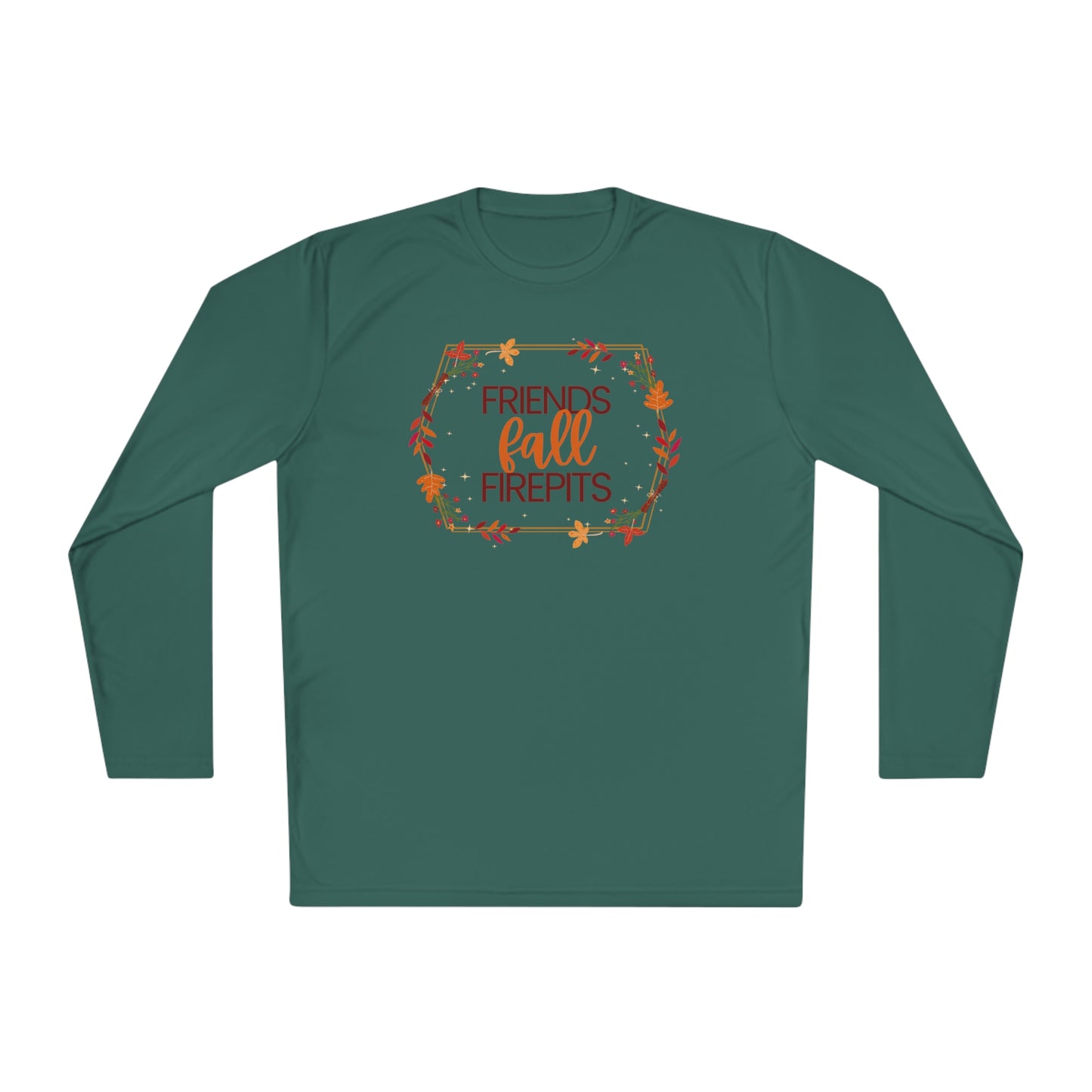 Friends Fall Firepits Unisex Lightweight Long Sleeve Tee