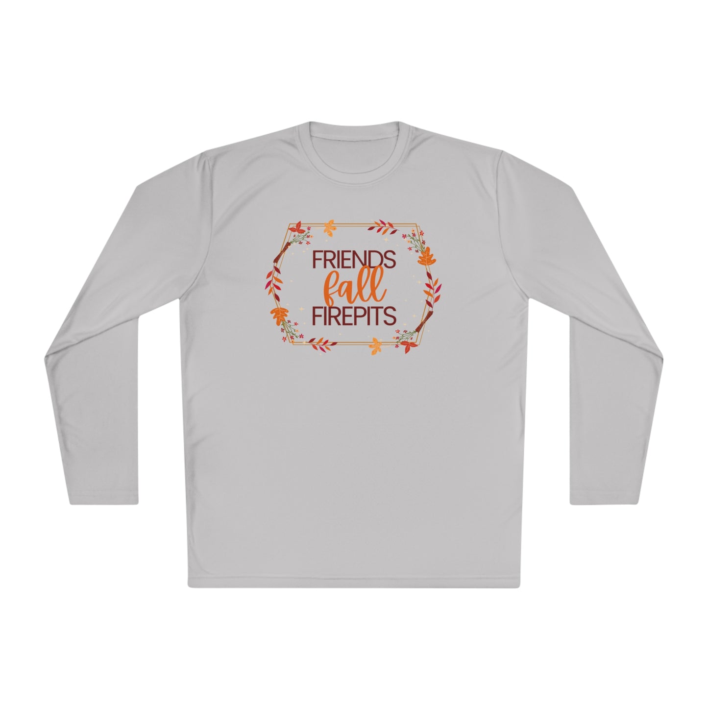 Friends Fall Firepits Unisex Lightweight Long Sleeve Tee