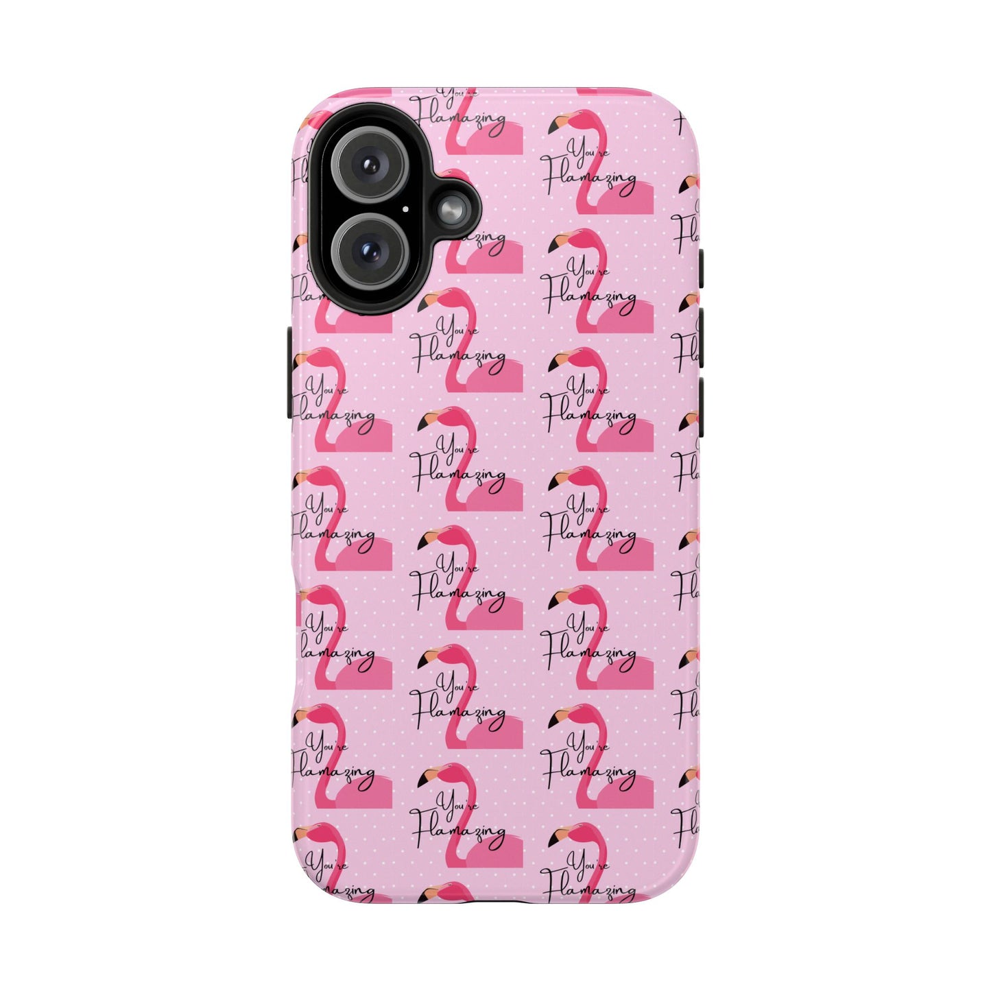 You're Flamazing Light Pink Polka Dot Design Phone Case