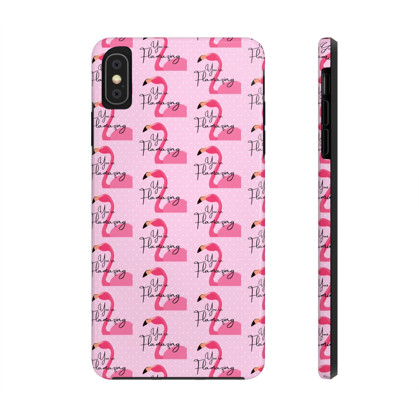 You're Flamazing Light Pink Polka Dot Design Phone Case