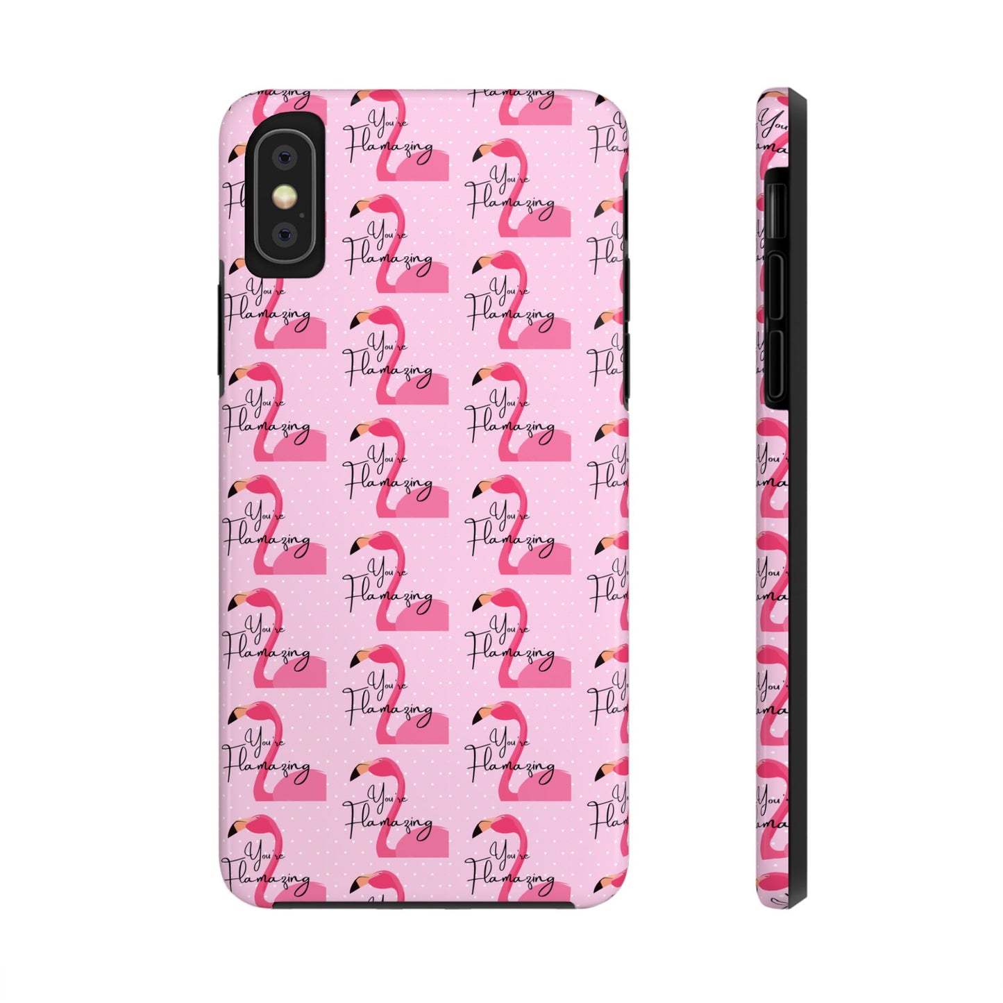 You're Flamazing Light Pink Polka Dot Design Phone Case