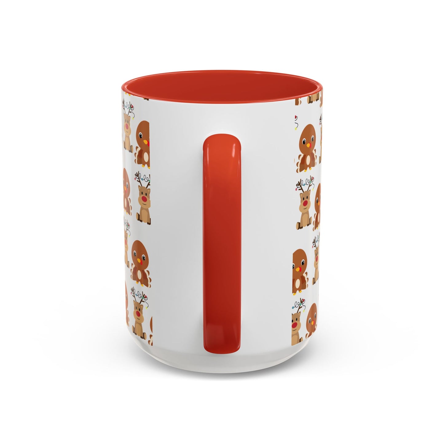 Happy Friendsgivingmas Reindeer & Turkey Accent Coffee Mug