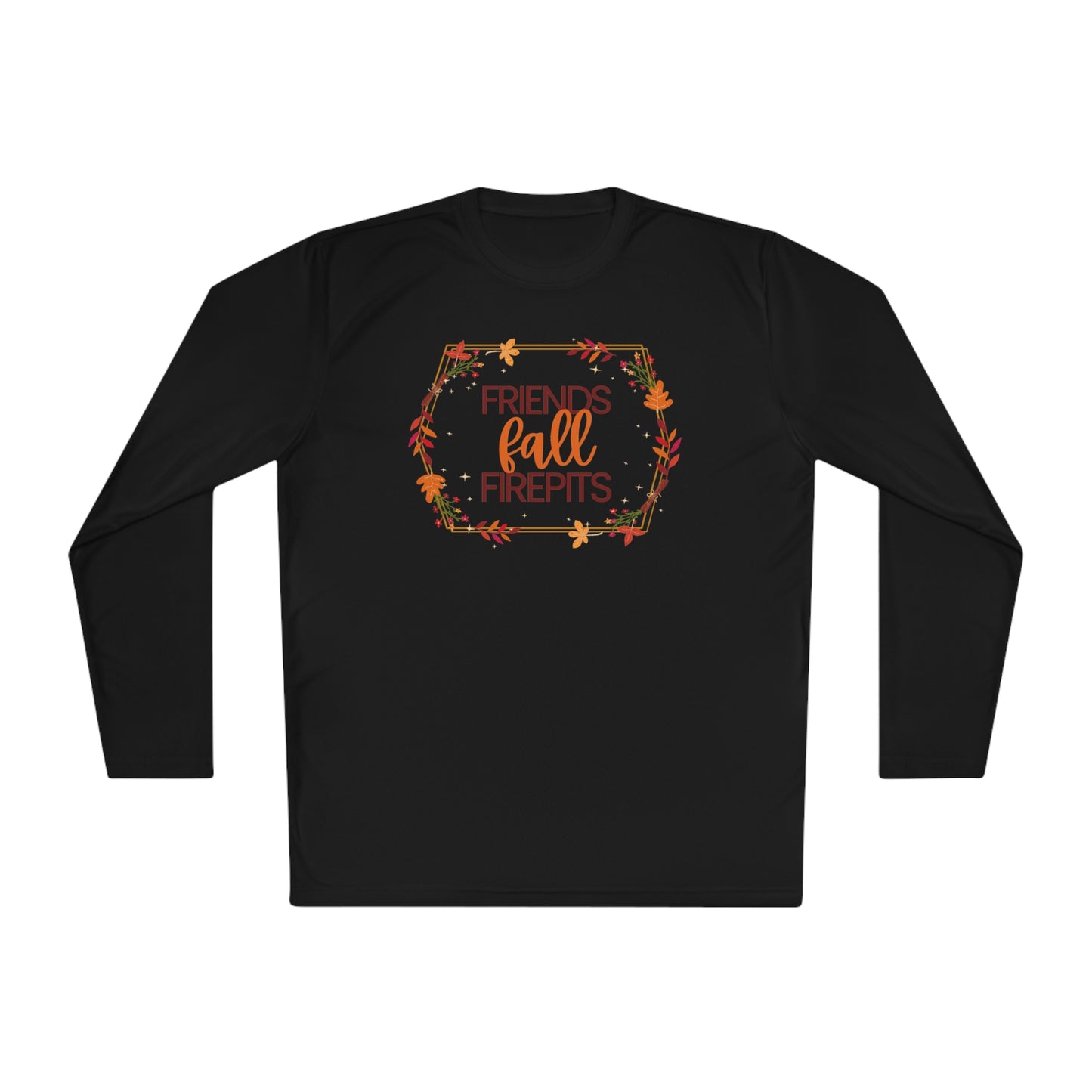 Friends Fall Firepits Unisex Lightweight Long Sleeve Tee