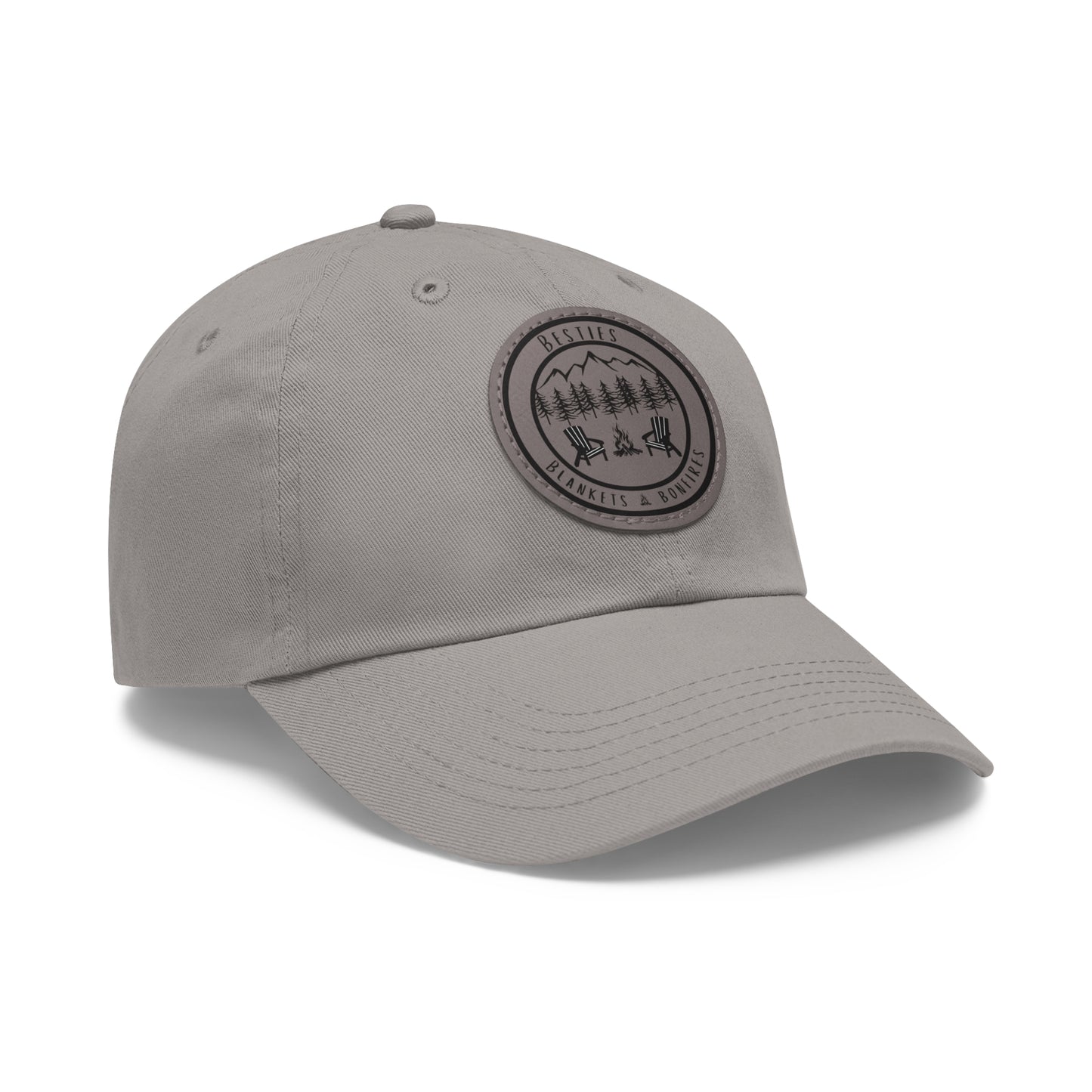 Besties Blankets Bonfires Hat with Leather Patch