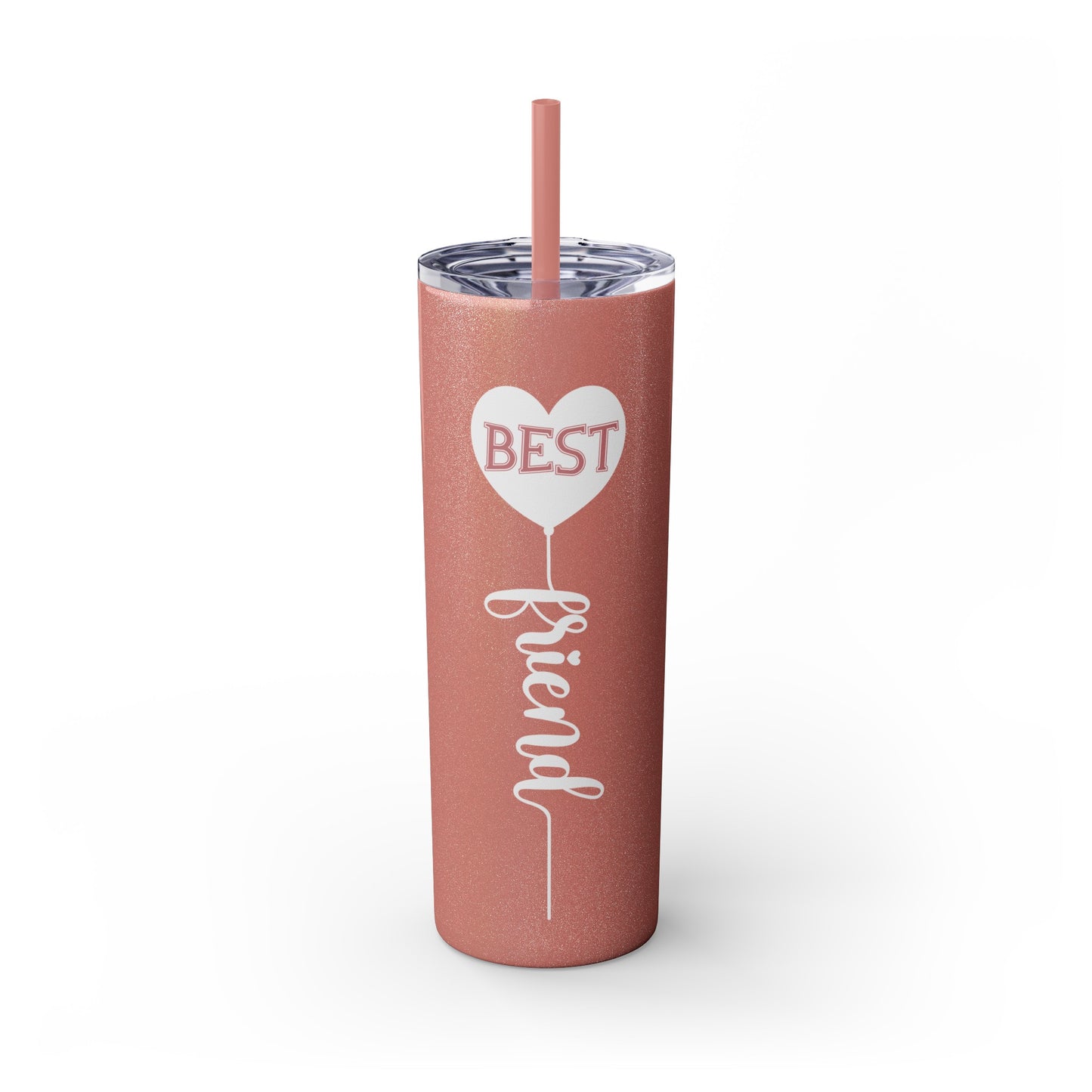 Best Friend Skinny Tumbler with Straw, 20oz