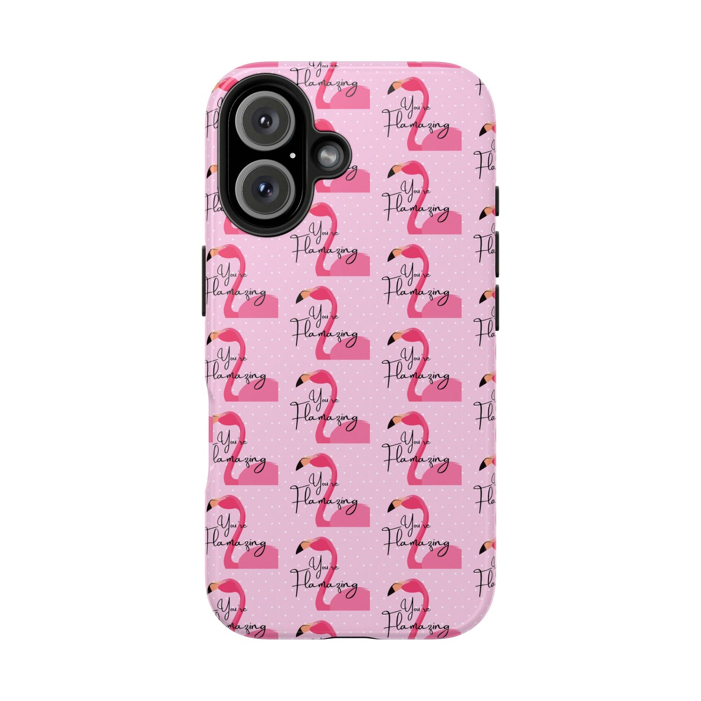 You're Flamazing Light Pink Polka Dot Design Phone Case