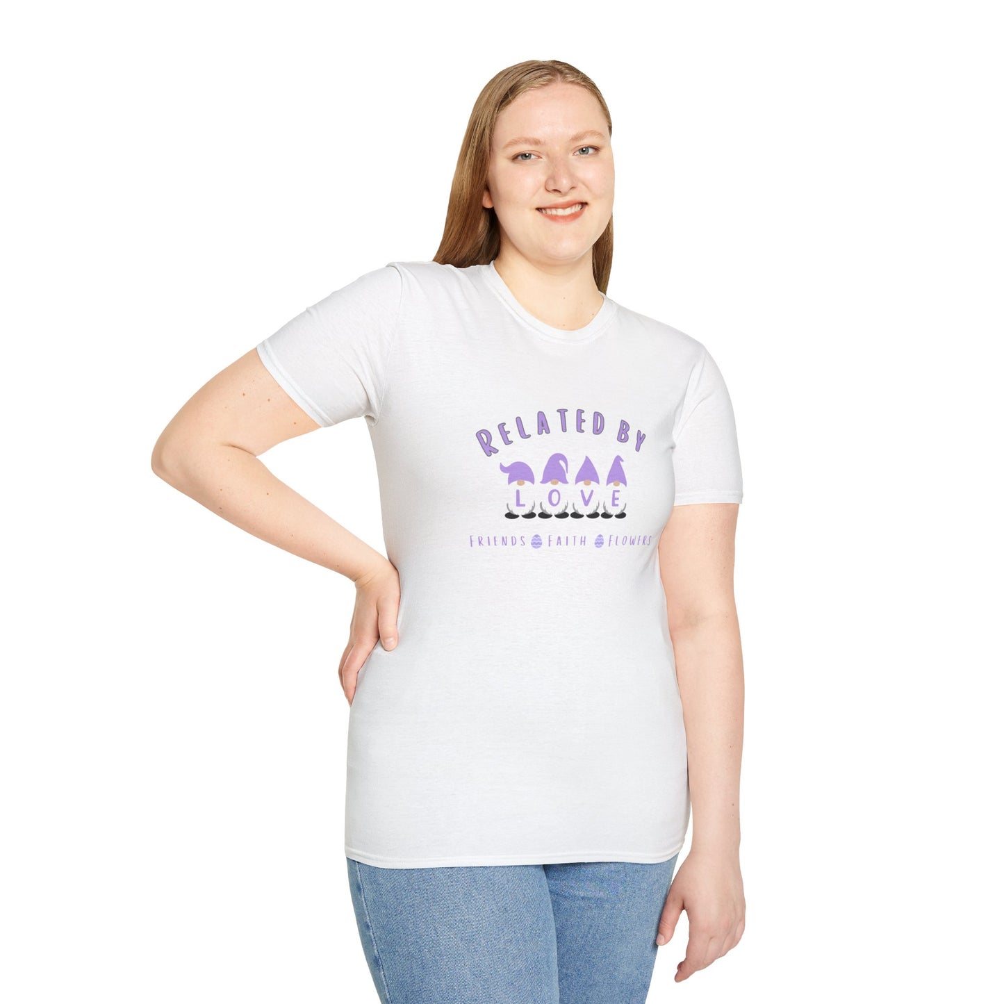 Related by Love Gnomes Unisex Softstyle T-Shirt