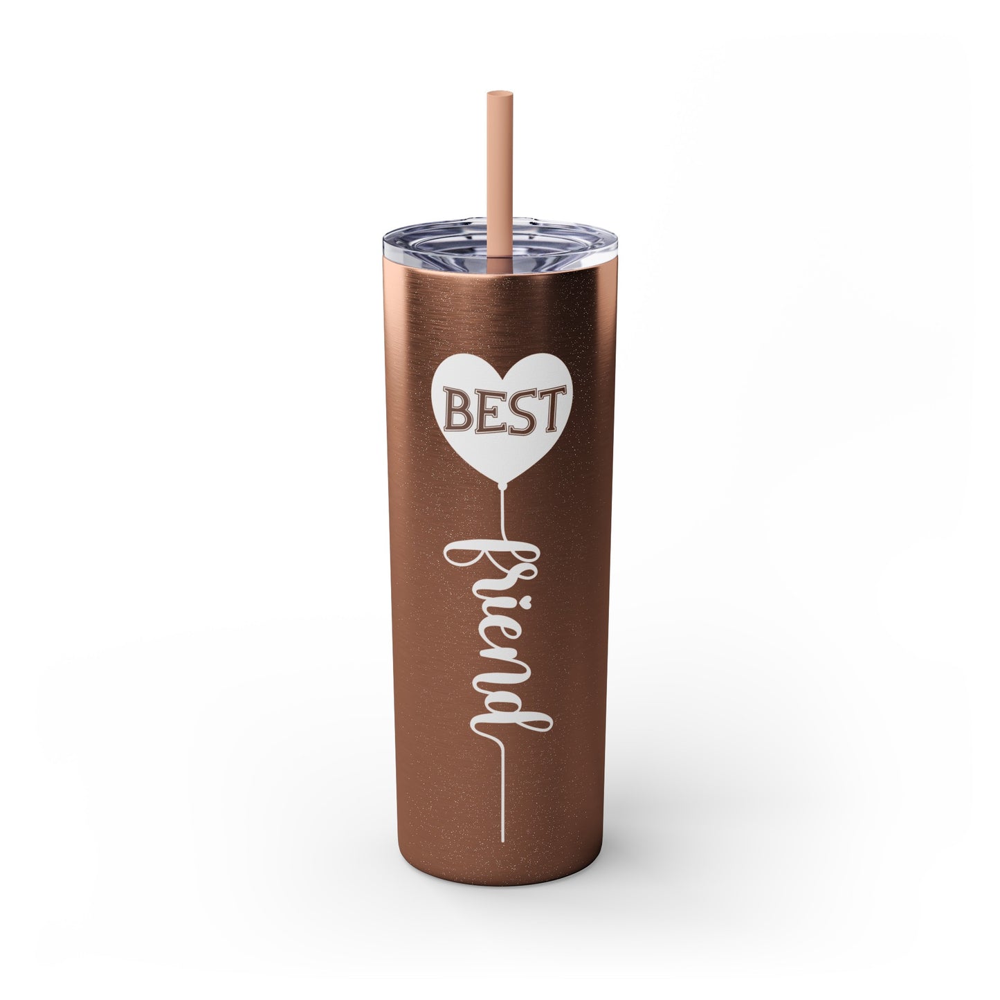 Best Friend Skinny Tumbler with Straw, 20oz