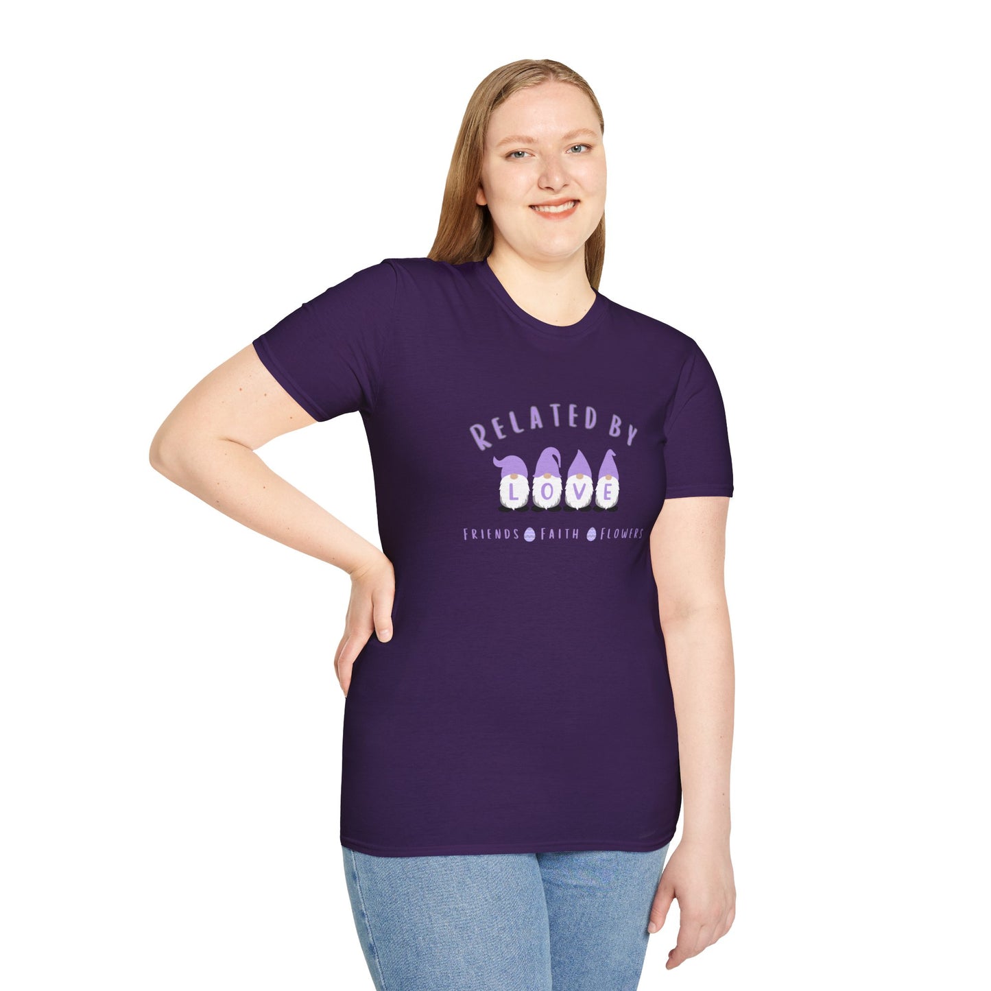 Related by Love Gnomes Unisex Softstyle T-Shirt