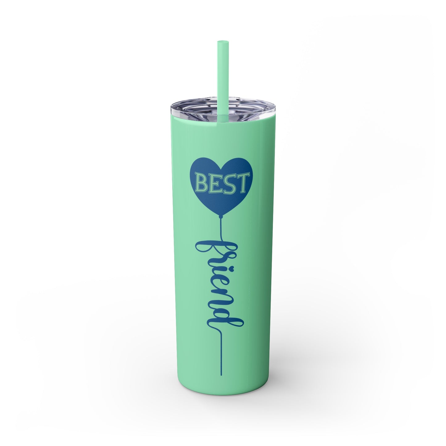 Best Friend Skinny Tumbler with Straw, 20oz