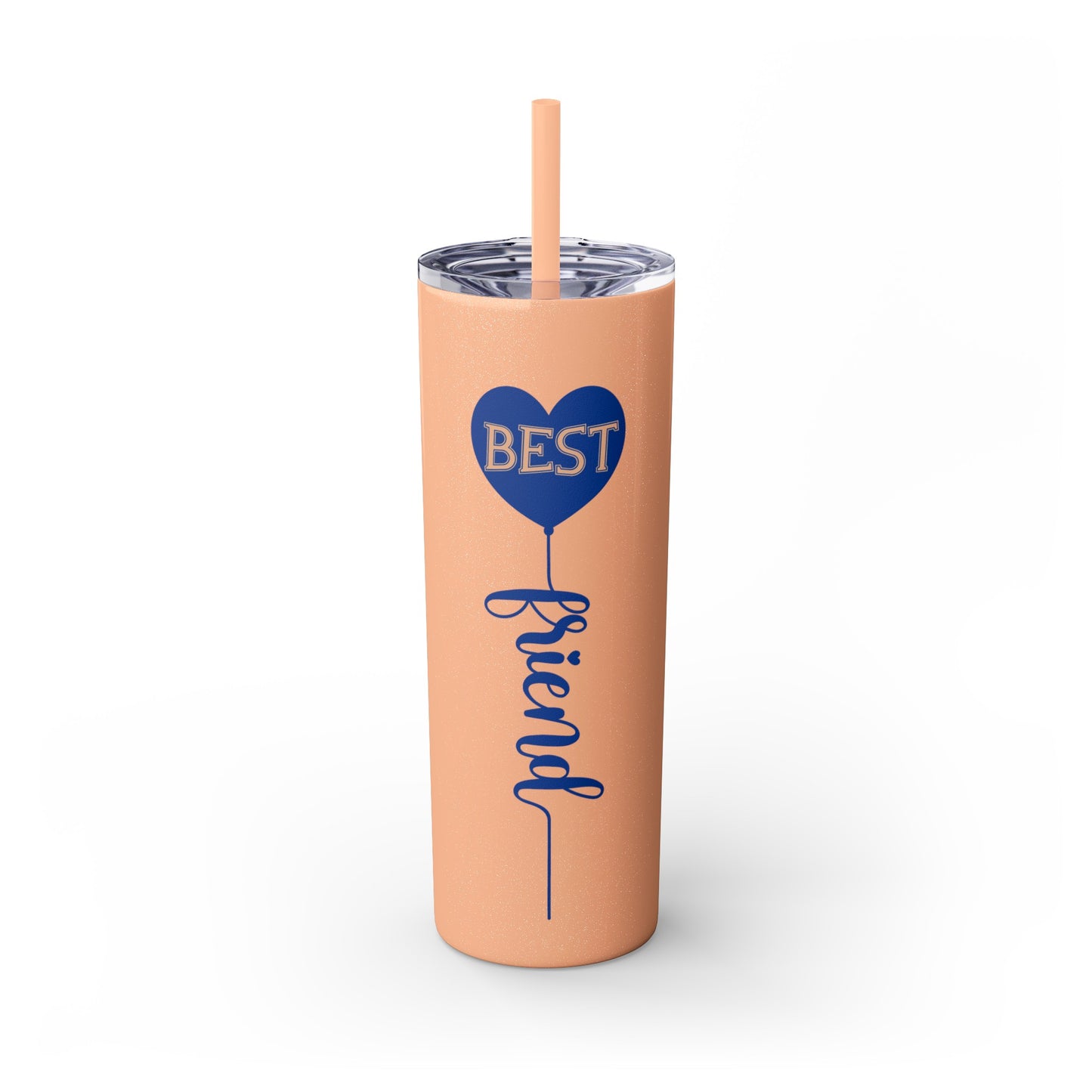 Best Friend Skinny Tumbler with Straw, 20oz