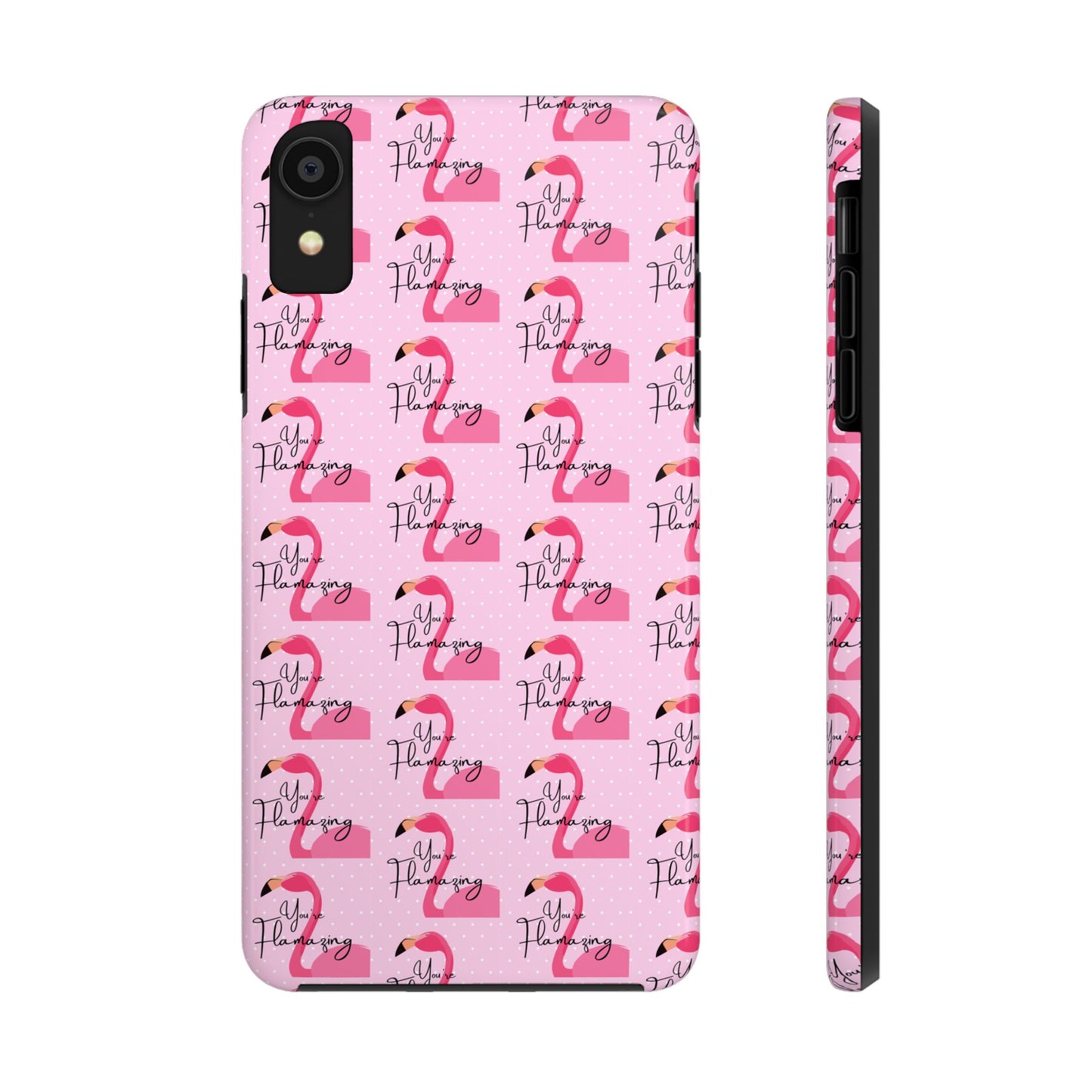 You're Flamazing Light Pink Polka Dot Design Phone Case