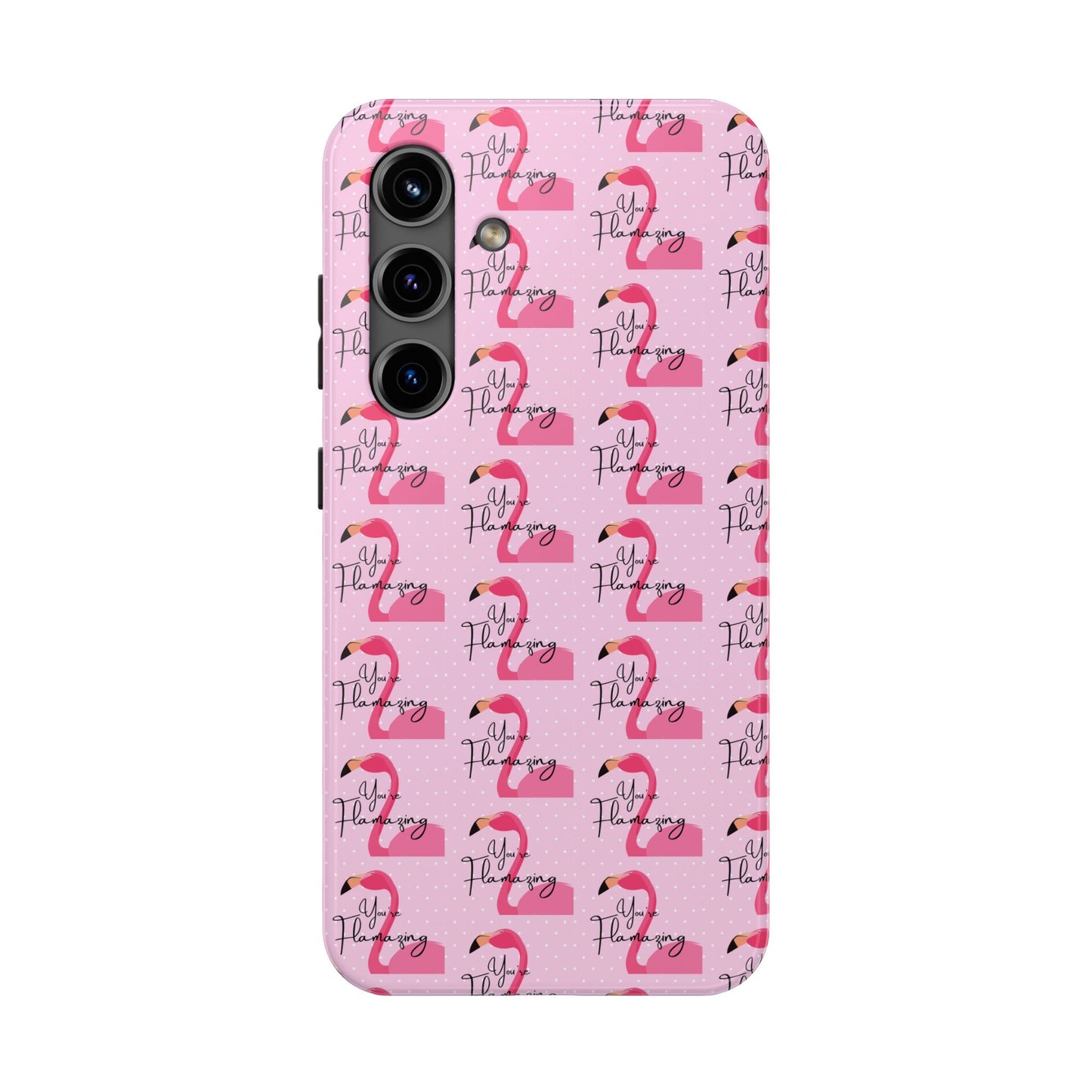 You're Flamazing Light Pink Polka Dot Design Phone Case