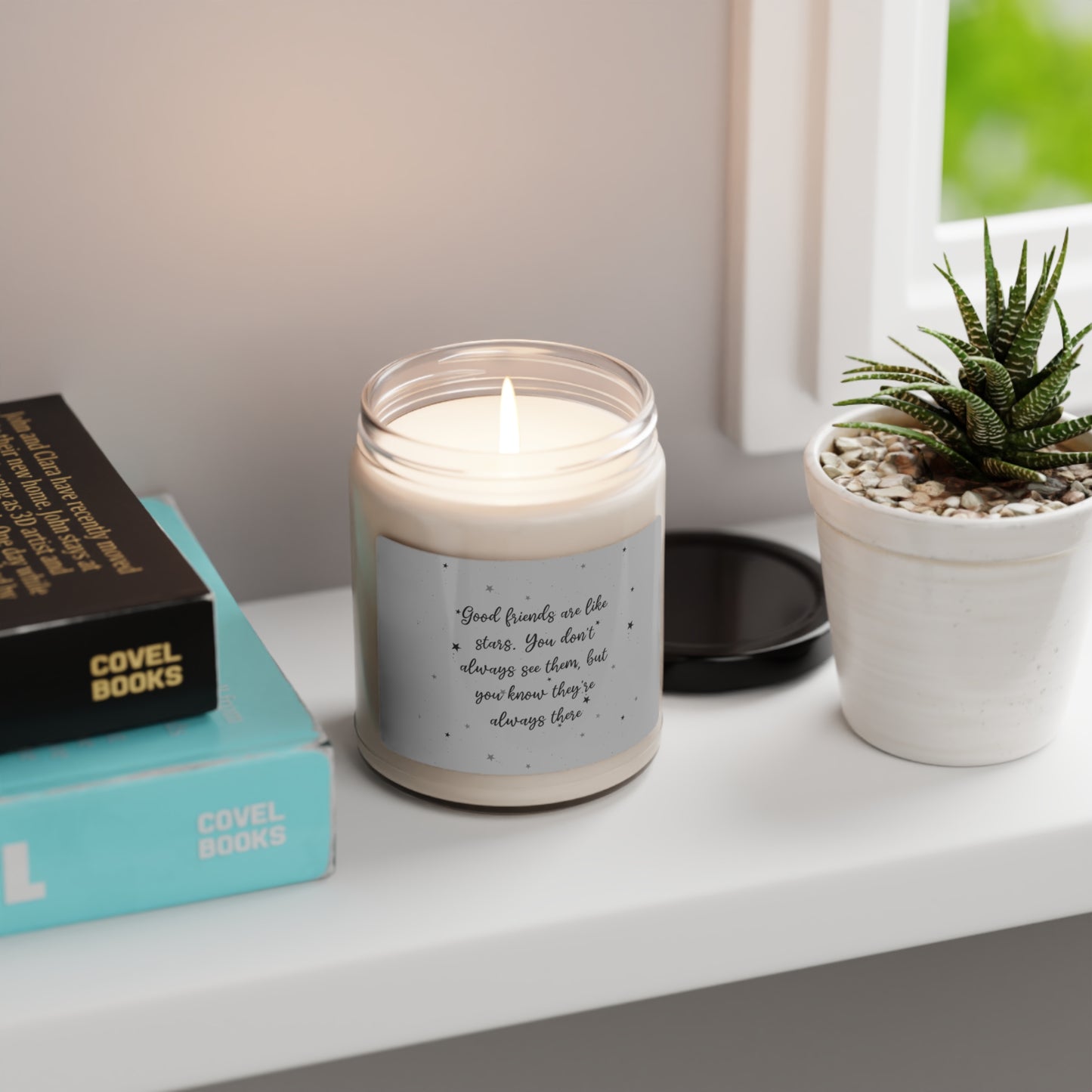 Friends are like stars 2 Scented Soy Candle, 9oz