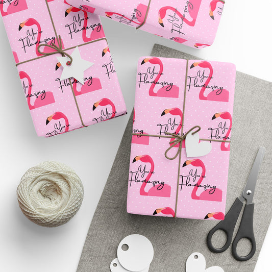 You're Flamazing Flamingo Wrapping Paper