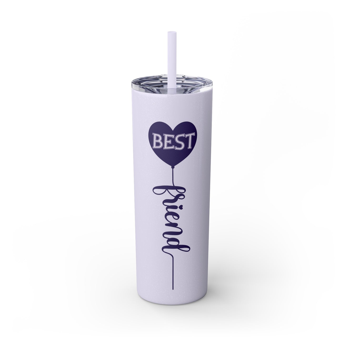Best Friend Skinny Tumbler with Straw, 20oz