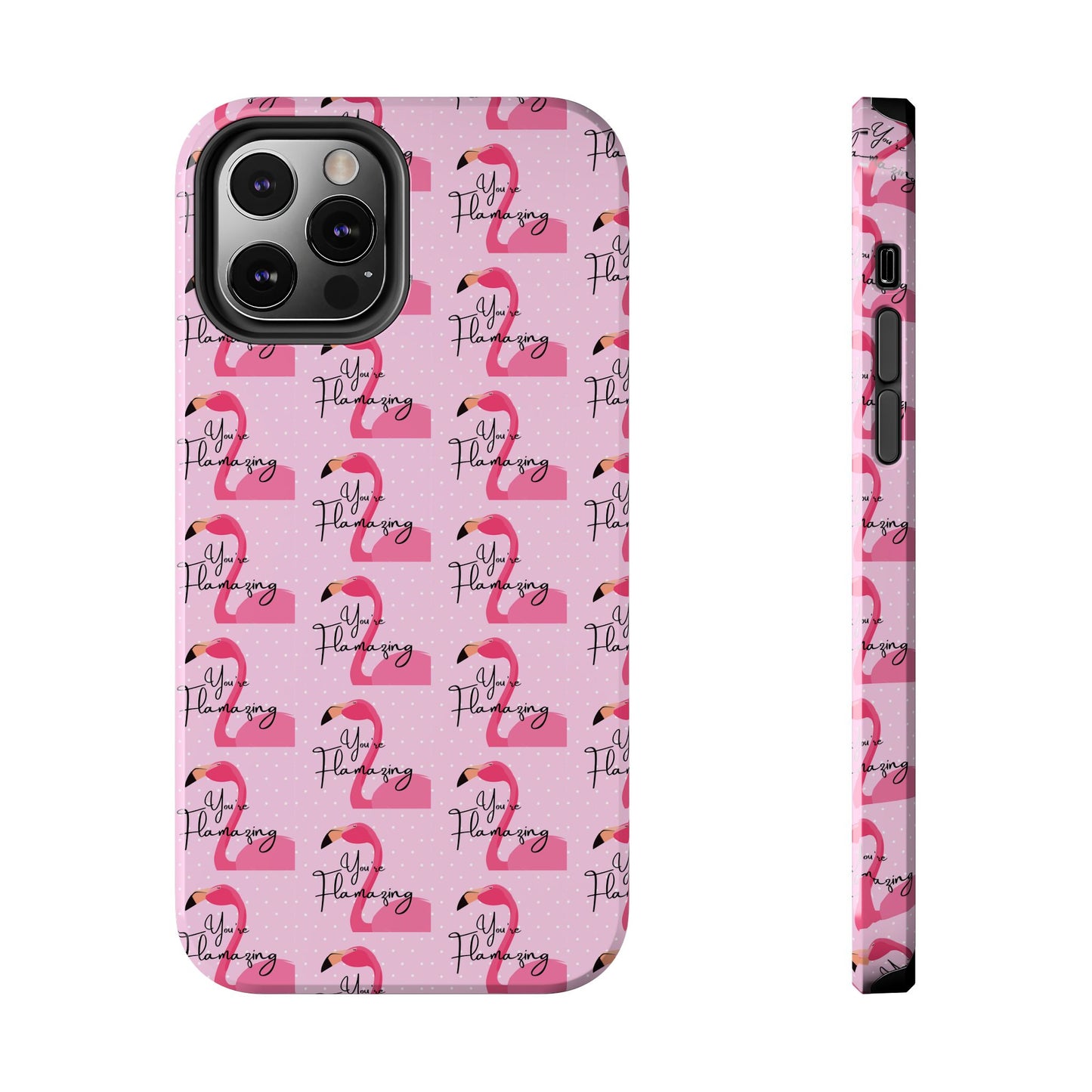 You're Flamazing Light Pink Polka Dot Design Phone Case