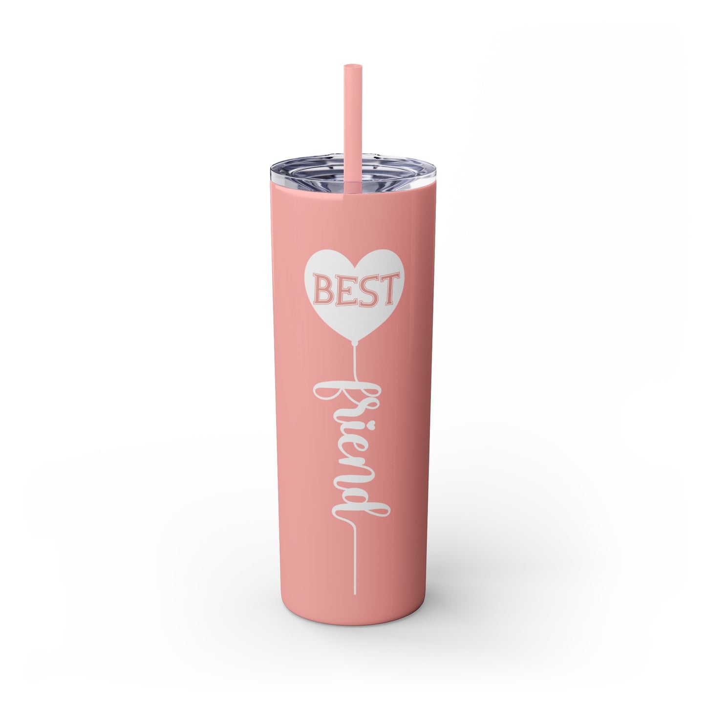 Best Friend Skinny Tumbler with Straw, 20oz