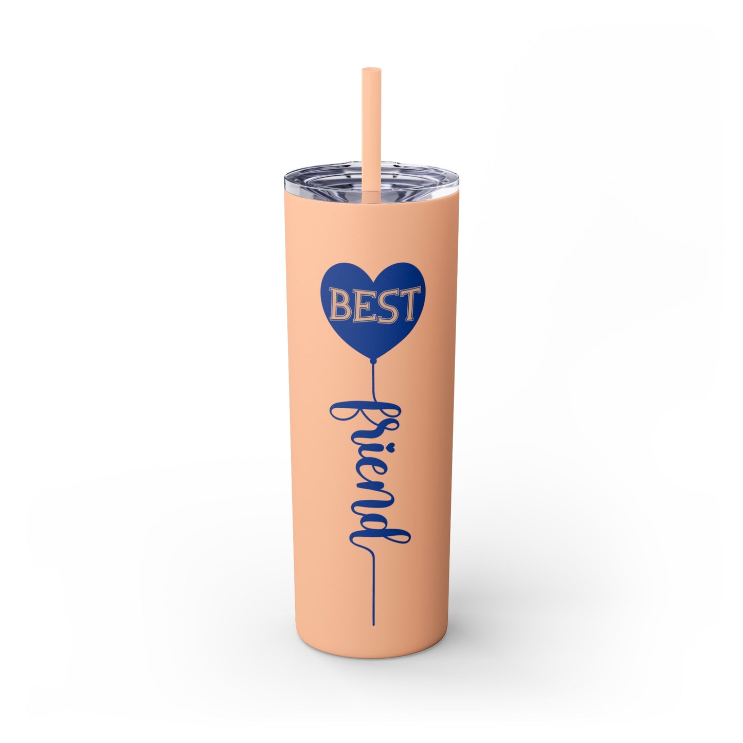 Best Friend Skinny Tumbler with Straw, 20oz
