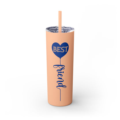 Best Friend Skinny Tumbler with Straw, 20oz