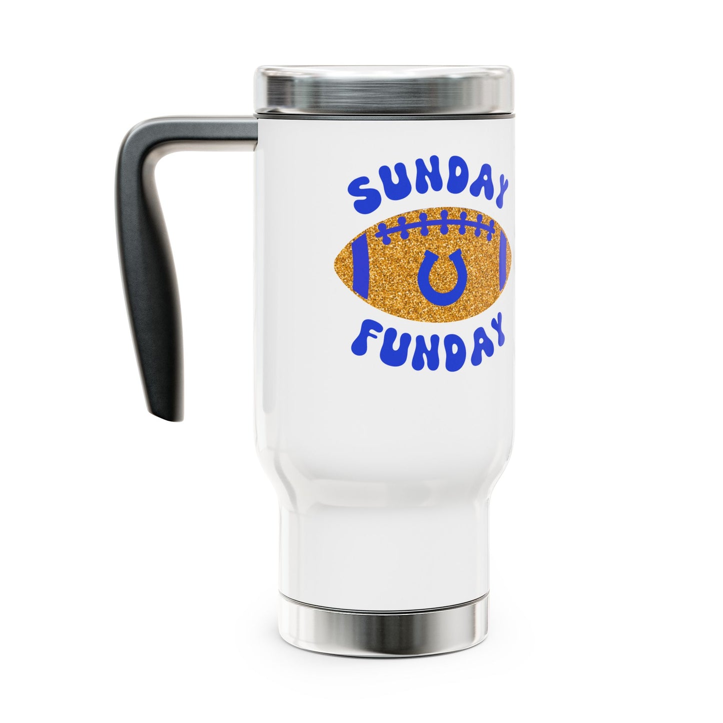 Indianapolis Football Horseshoe Travel Mug, 14oz