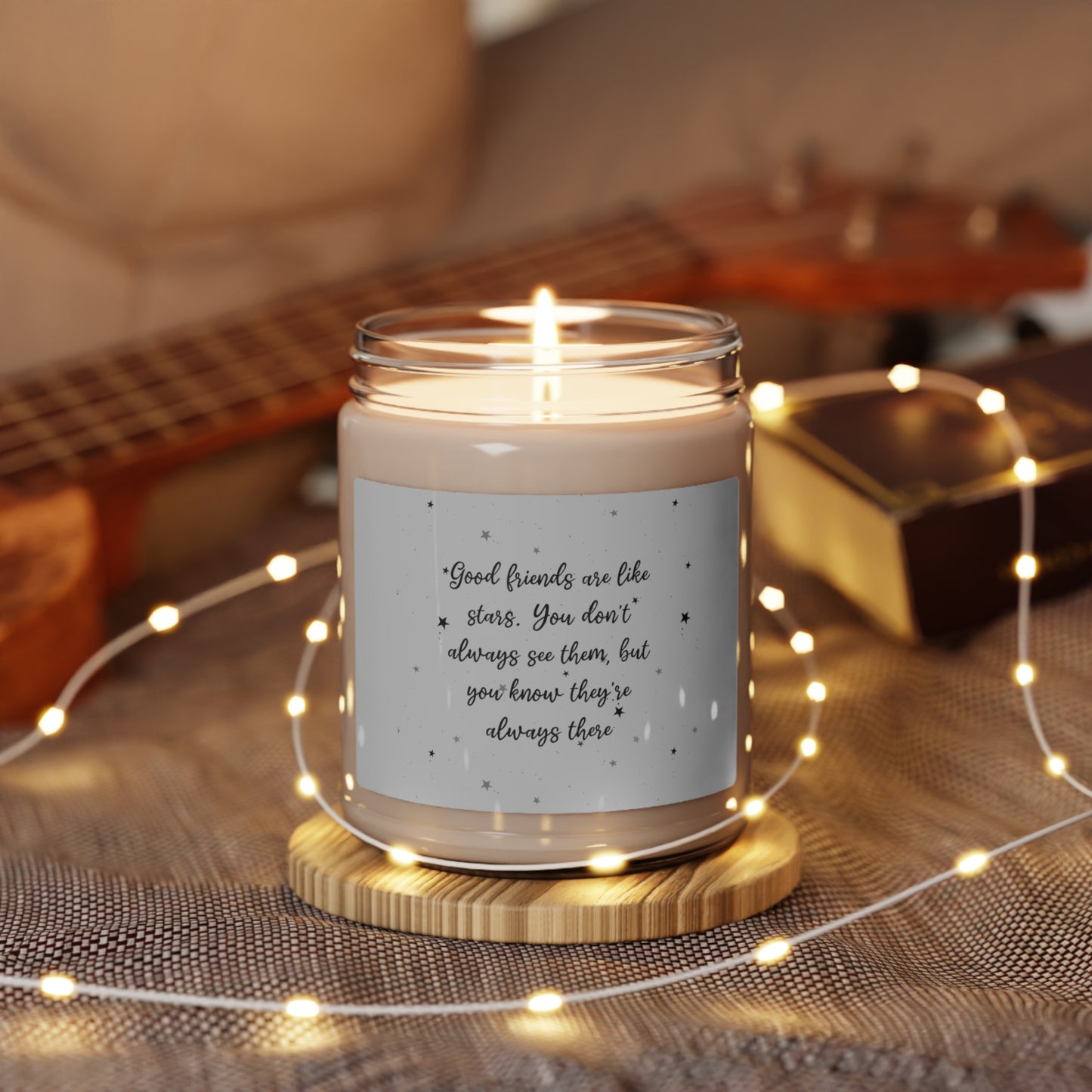 Friends are like stars 2 Scented Soy Candle, 9oz