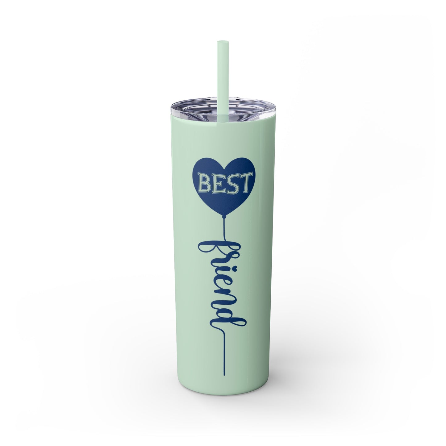 Best Friend Skinny Tumbler with Straw, 20oz